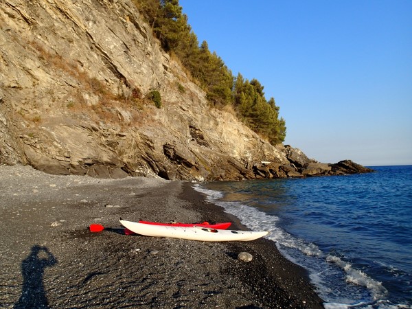 In canoa tra Chiavari e Zoagli