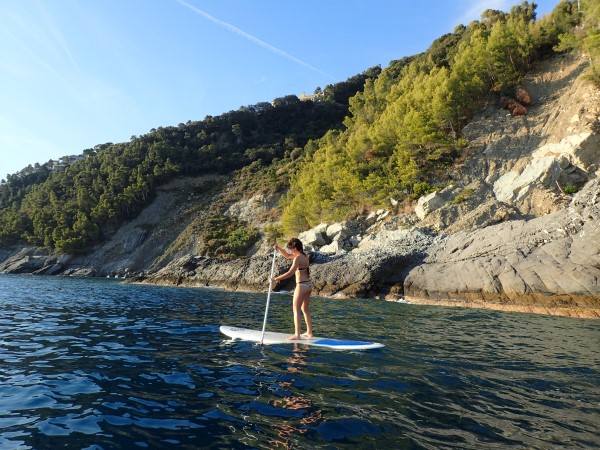 Stand-up-paddle tra Chiavari a Zoagli